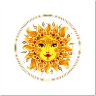 Smiling sun Goddess Posters and Art